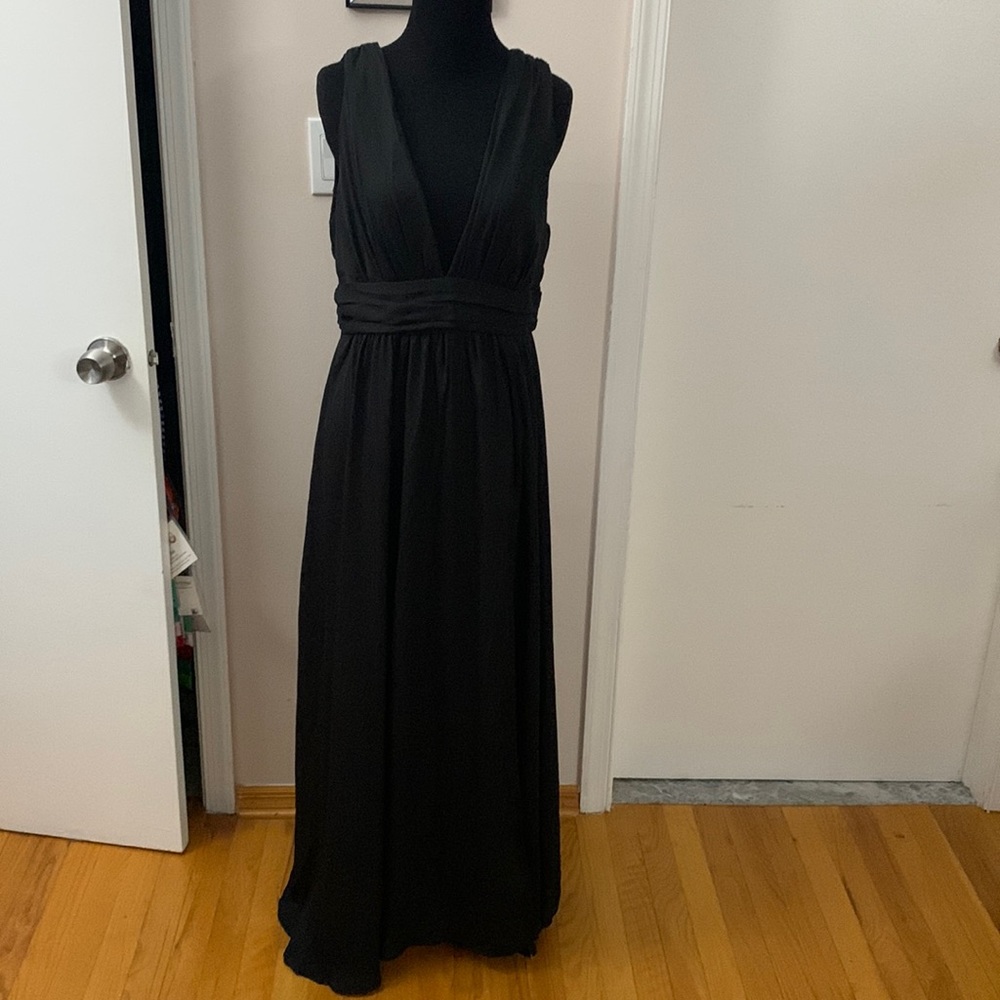 Plunging Black Gown